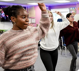 Girls dancing